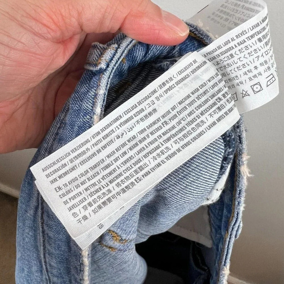 Abercrombie & Fitch Mom High Rise Jeans Size 20 Short Petite Curve Love Straight - Picture 11 of 11